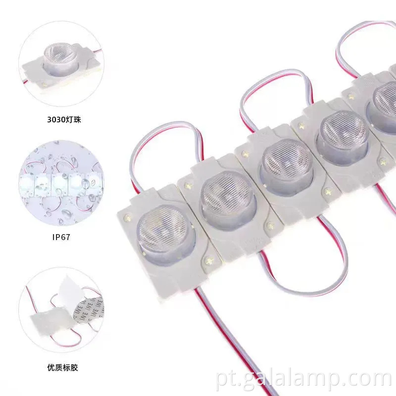 Módulo de fonte de luz lateral de caixa de luz LED ao ar livre com moldagem por injeção